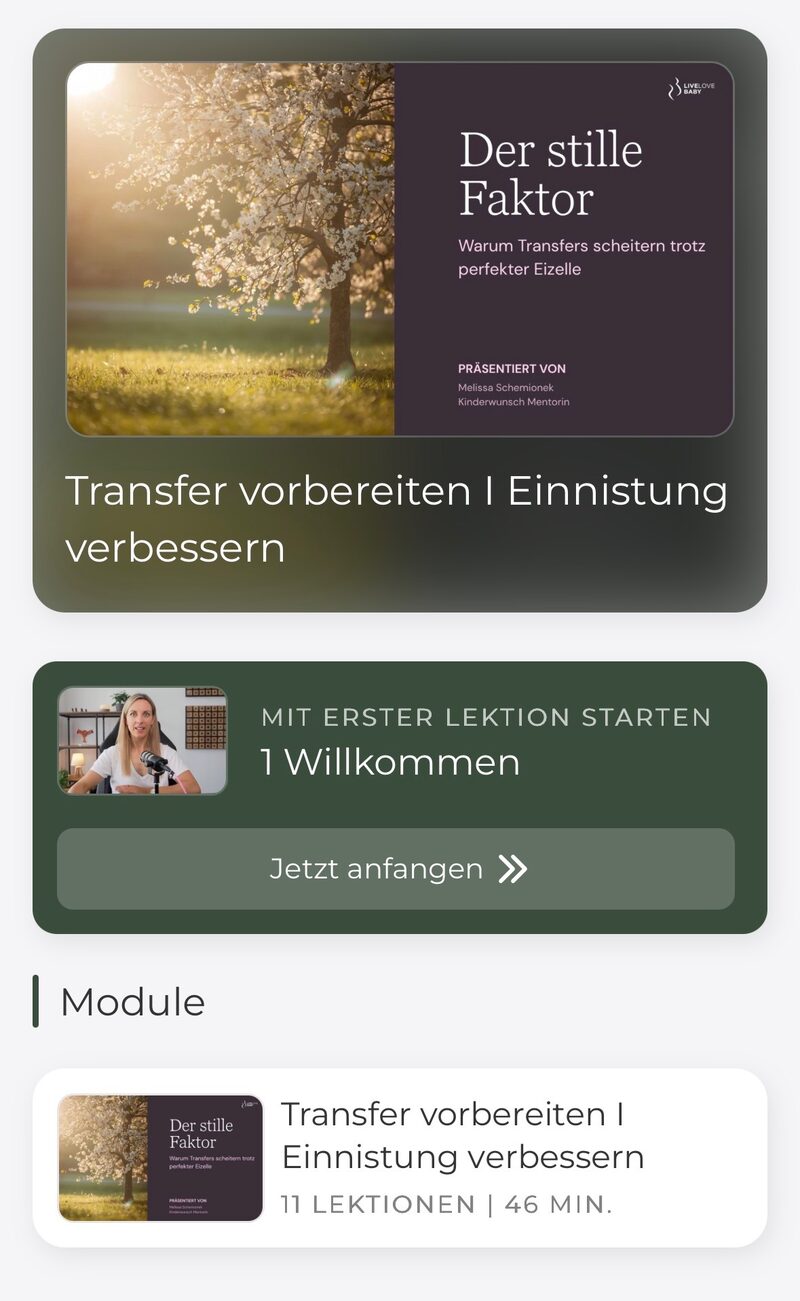 Der stille Faktor — Mini-Kurs in der LearningSuite